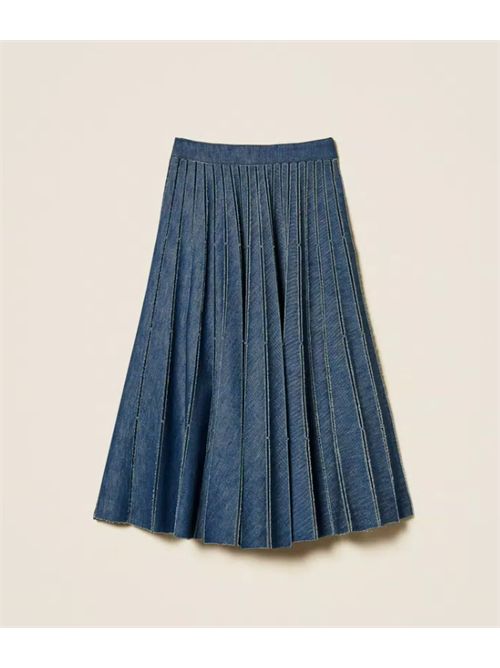 DENIM SKIRT TWIN SET | 261TP235001611 DENIM MEDIO